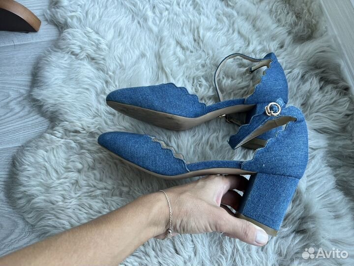 Туфли джинсовые 39-40