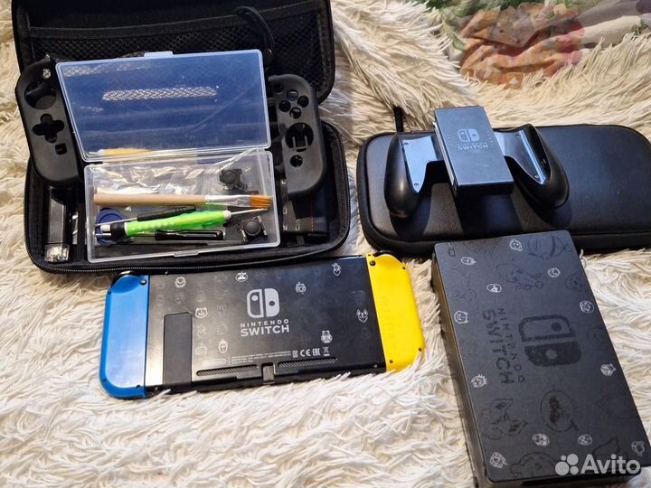 Nintendo Switch rev 2 прошитая 256 гб с играми
