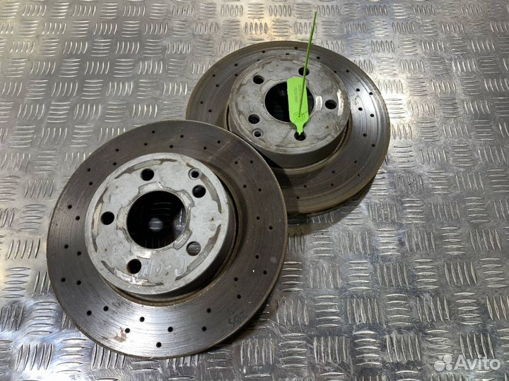 Диски тормозные (комплект) зад. Mercedes-Benz