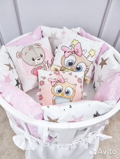 Бортики в кроватку новые