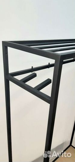 Вешалка рейл напольная в прихожую лофт