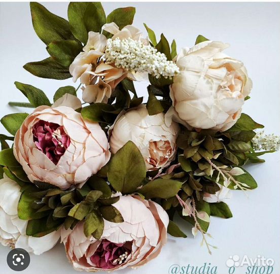 Искусственные цветы пионы