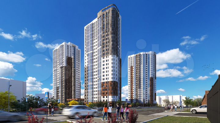2-к. квартира, 63,3 м², 17/25 эт.