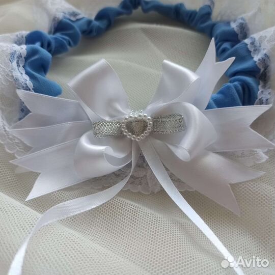 Свадебная подвязка ручной работы новая