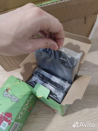 Угли для кальяна кокосовый Туки-Туки как Crown