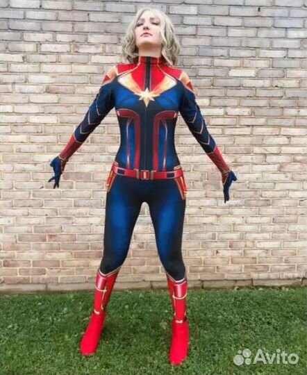 Captain Marvel Чудо-женщина косплей костюм