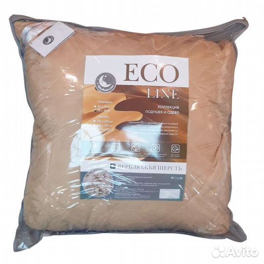 Подушка 50 70 и 70 70 Верблюжья шерсть ecoline
