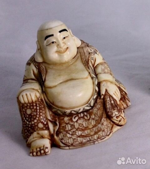 Статуэтка Будда Хотэй - Окимоно из Кости ru* 20 -3