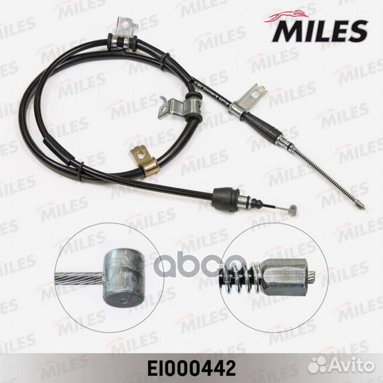 Трос стояночного тормоза левый hyundai getz 02