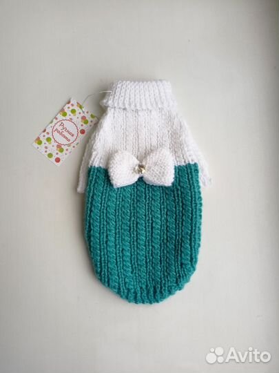 Вязаный свитер для собаки