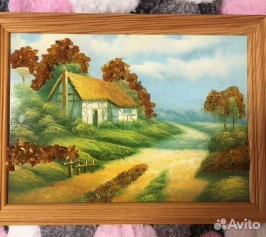 Картина из янтаря