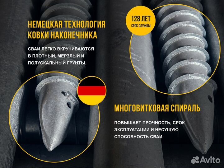 Винтовые сваи 57