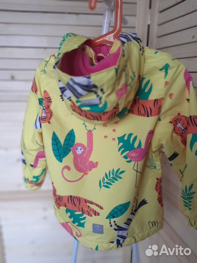 Ветровка для девочки на флисовом подкл. 98 раз