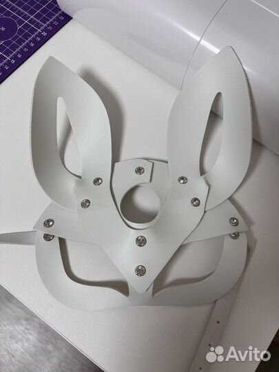 Кожаная маска зайка