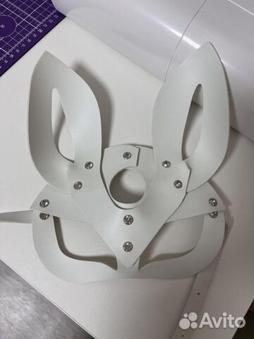Кожаная маска зайка