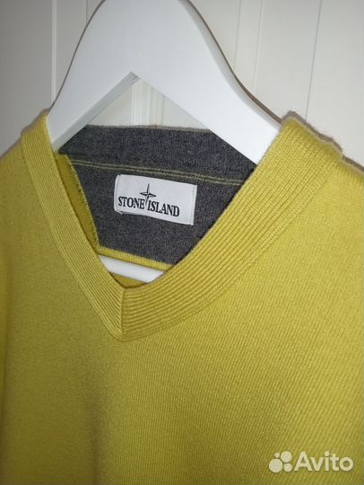 Свитер Stone Island V-Neck, оригинал