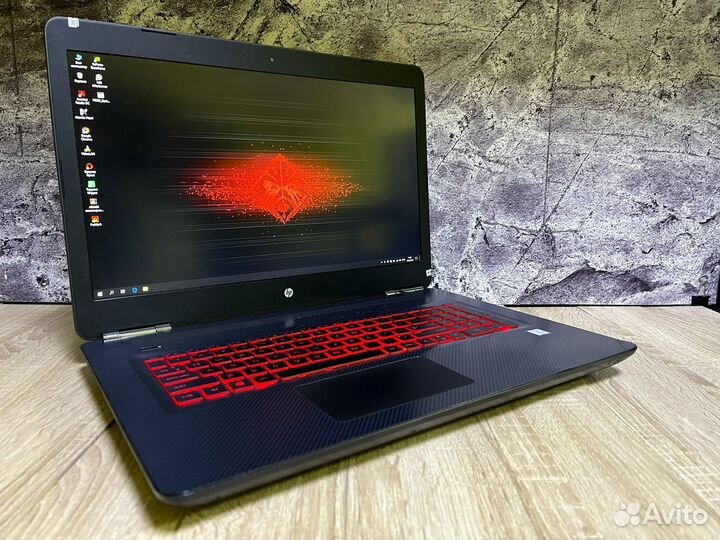 Игровой ноутбук 17.3 HP omen GTX 1060