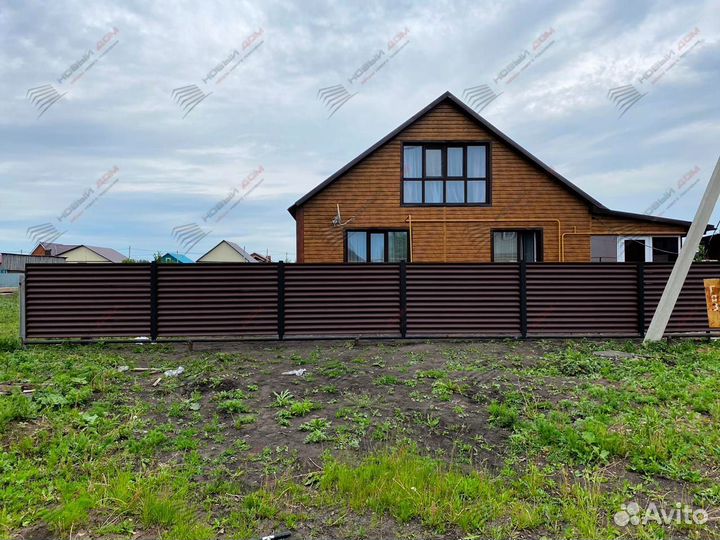 Забор жалюзи из металла