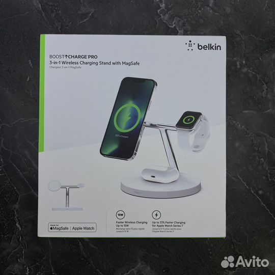 Зарядная станция Belkin Boost Charge Pro 3 в 1