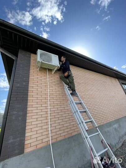 Установка сплит систем/ Монтаж кондиционеров