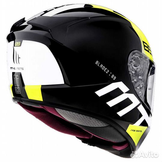 MT helmets Blade 2 SV 89 Full Face Helmet Gloss Pe