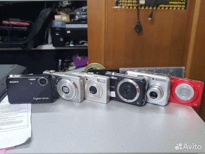 Фотоаппараты цифровые мыльницы лот 6шт