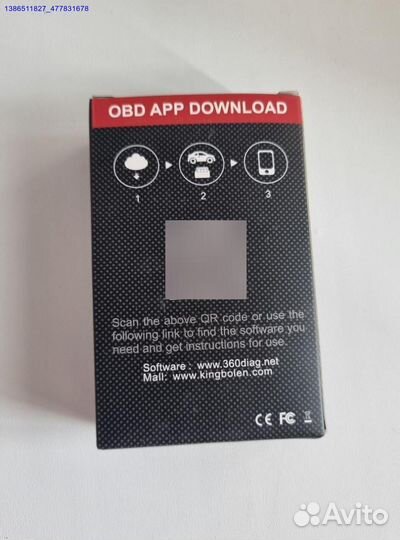 Диагностический сканер OBD 2 (Арт.89548)