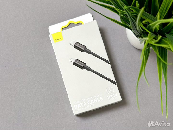 Кабель Type-C на Type-C 100W Baseus