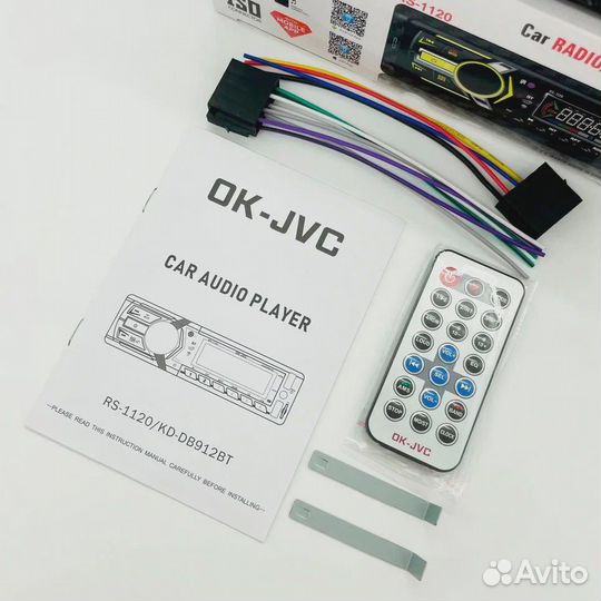 Громкая магнитола JVC с блютусом