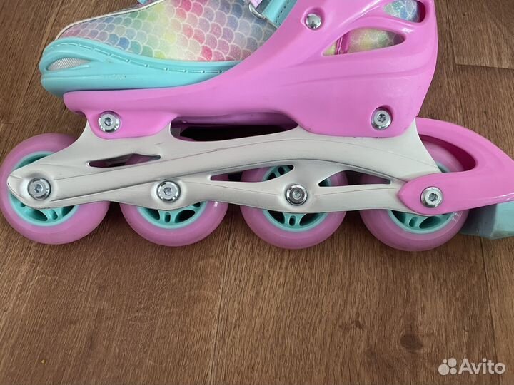 Роликовые коньки детские размер 34-37