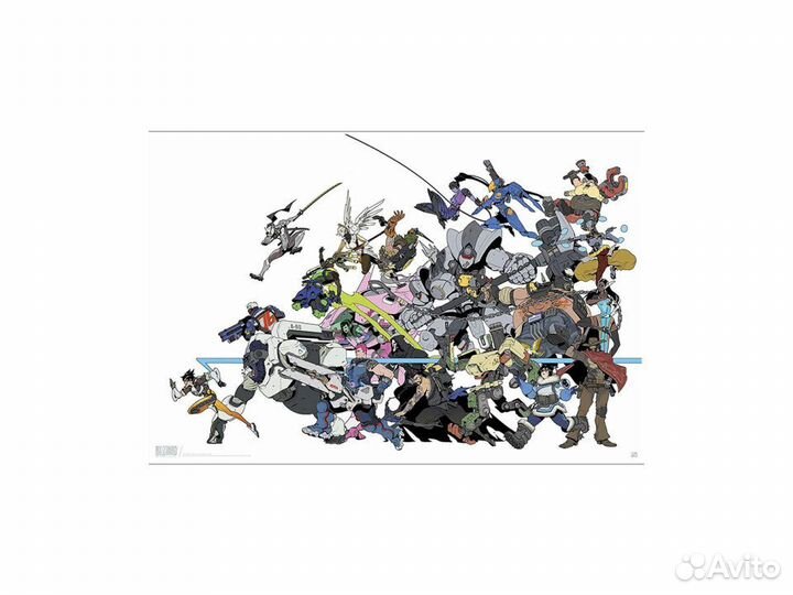 Постер Overwatch All Characters (91.5x61)
