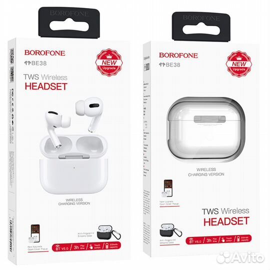 BT Гарнитура borofone BE-38 White TWS