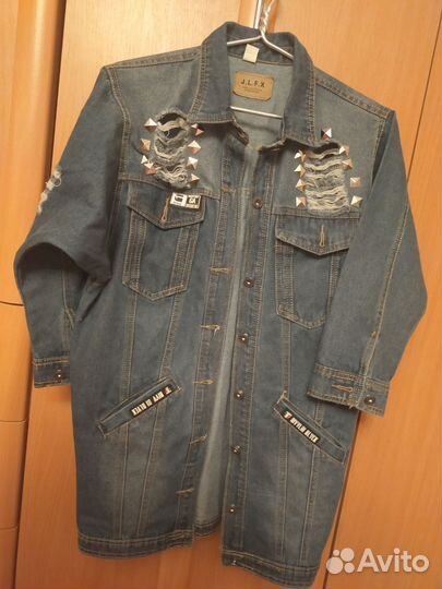 Джинсовый кардиган на девочку подростка