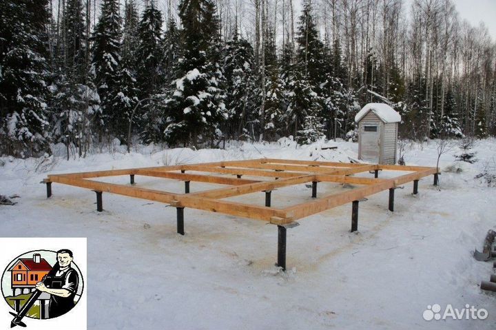 Винтовые сваи под ключ Фундамент на винтовых сваях