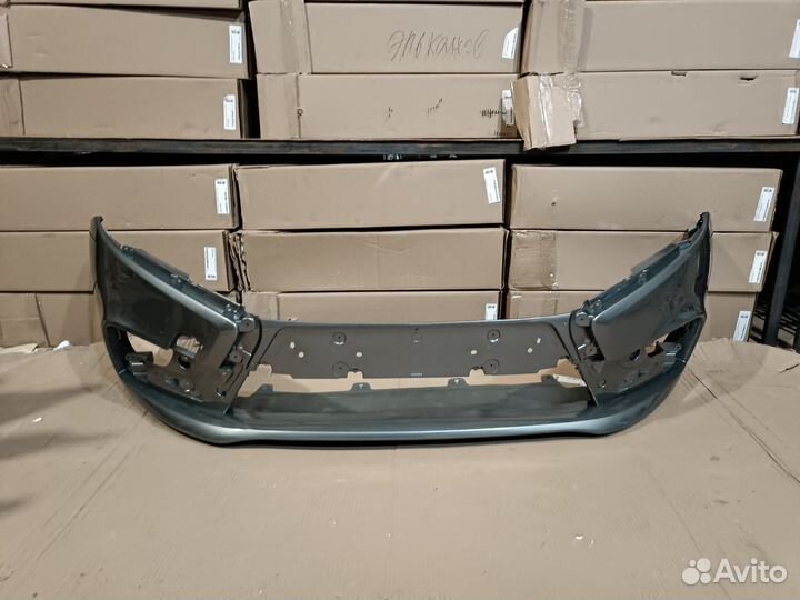 Бампер передний лада веста цвет серый 608 Плутон