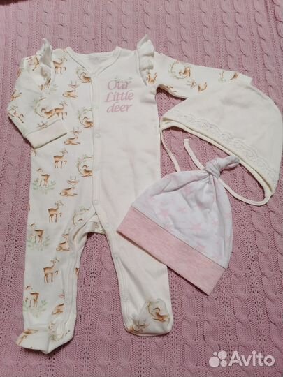 Вещи для новорожденной р. 56-62