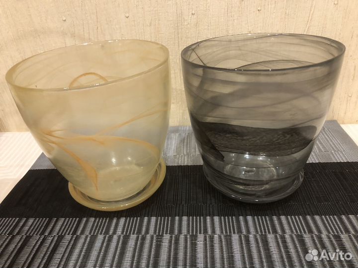 Кашпо-горшок для орхидей стекло