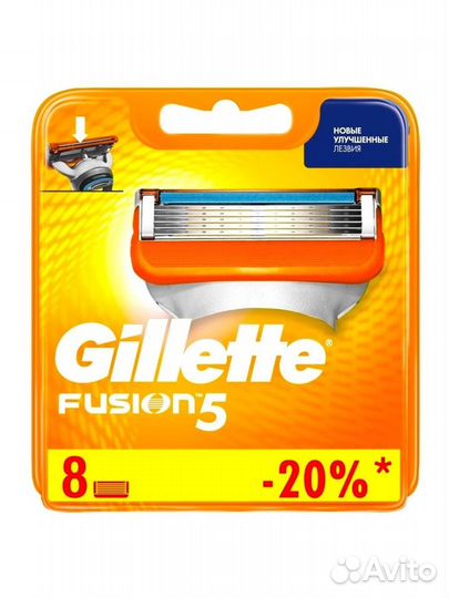 Сменные кассеты Gillette Fusion 5 Power (8 шт.)