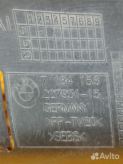 Воздуховод доп. радиатора правый Bmw 7 F01 3.0 N54