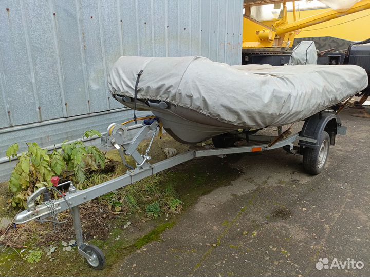 Лодка пвх риб + мотор + прицеп комплект
