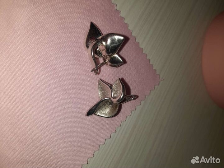 Серьги серебро 925