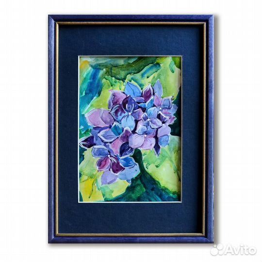 Картина акварель цветы 