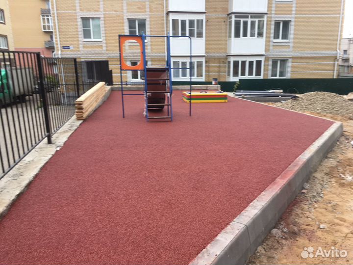 Резиновое покрытие для детских площадок