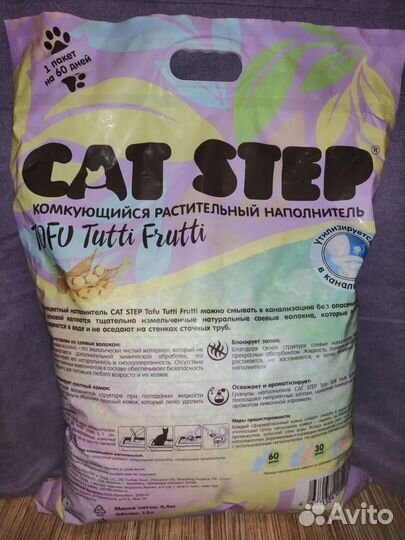 Наполнитель для лотка CatStep TofuTuttyFrutty 12л