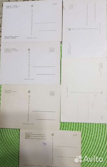 Открытки СССР куклы чистые