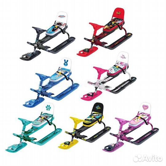 Снегокат санки на лыжах новые