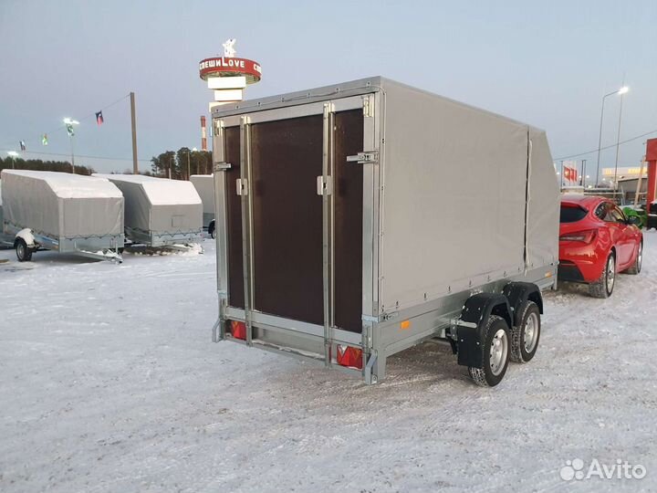 Прицеп двухосный под снегоход