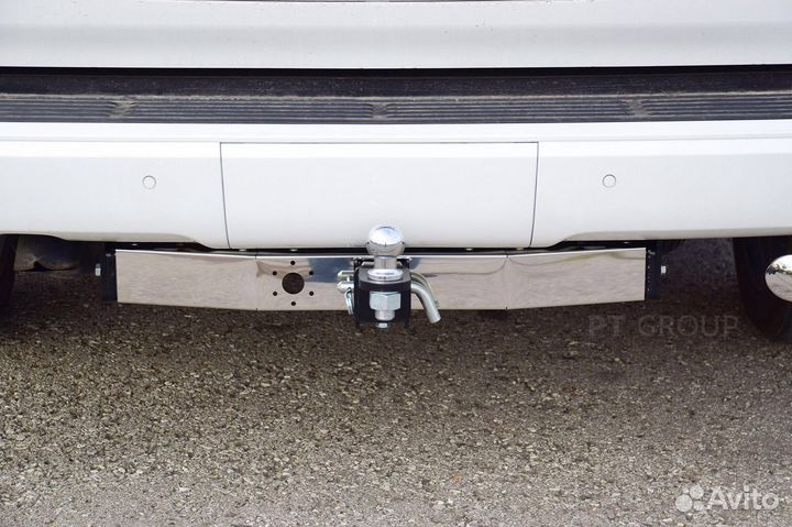 Фаркоп toyota LC 200 (нерж., съемный квадрат)