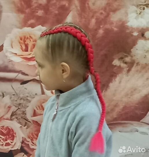 Плетение кос с канекалоном,локоны