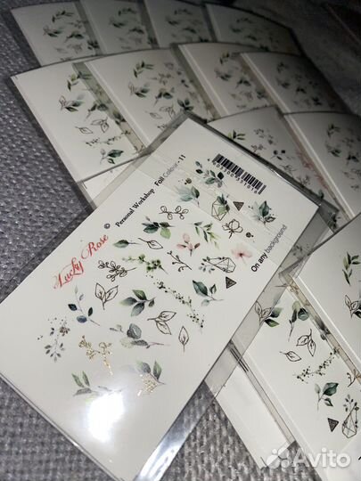 Наклейки для ногтей водные
